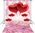 Valentine's Day Love Heart Photography Backdrops 5x7ft Pink Rose Flowers Wedding Photo Background for Pictures Newborn Bridal Shower Birthday Part...