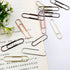 Rurili 50 Pieces 50 mm Metal Paper Clips for Office School and Personal Use (Bronze)...