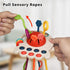 Montessori Toys, Food Grade Silicone Pull String Activitys, Developmental Pulling Teething Baby Sensory Toy, Car Seat Airplane Travel Toddler Boy ...