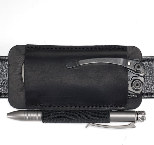 VIPERADE PJ33 Leather Knife Sheaths for Belt, Pocket Knife Holster, Pocket Knife Sheath, Horizontal Leather Knife Belt Holder...