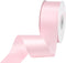 VATIN Double Face Light Pink Satin Ribbon 1-1/2" Continuous 25 Yards,Pink Polyester Fabric Ribbon use for Bows Bouquet, Gift Wrapping, Floral Arra...