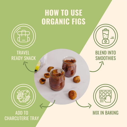 Sunny Fruit Soft Organic Turkish Dried Figs - 1 Bag (5 Individual Portion Packs) | No Preservatives, No Sugar Added | Healthy, Convenient Snack Pa...