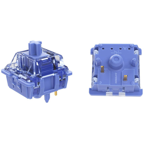GATERON CJ Keyboard Switches, China Joy Light Dark Blue Purple Custom 5 Pin Through-Hole LED Linear Key Switches (35 PCS) (Light Blue Purple)...