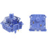 GATERON CJ Keyboard Switches, China Joy Light Dark Blue Purple Custom 5 Pin Through-Hole LED Linear Key Switches (35 PCS) (Light Blue Purple)...