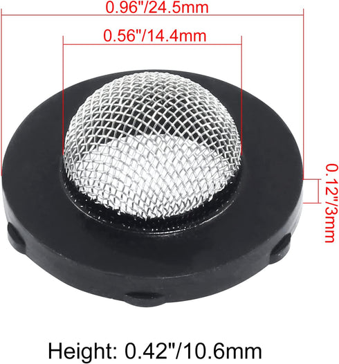 30pcs Stainless Steel Garden Hose Screen Filter, Pressure Screen Washer Hose Filter with 50 Mesh for 3/4" Garden Hose Faucet Inside Fittings, Hose...