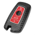 TANGSEN Smart Key Fob Case Cover Compatible with BMW 1 3 4 5 6 7 Series GT3 GT5 M5 M6 X3 X4 3 4 Button Keyless Entry Remote 3D Twill Weave Carbon ...
