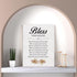 LEXSIVO Home Blessing Print Canvas Wall Art Home Decor Bless This House and Those Within Bless Our Giving and Receiving Painting 12x15 Canvas Post...