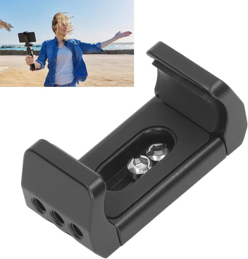 Aluminum Power Bank Holder, 53-80mm Width Range, 1/4in Screw Hole, Mount Clamp for Camera with Nonslip Protection......