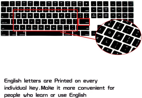 HRH Black Silicone Keyboard Cover Keypad Skin for Magic Keyboard with Numeric Keypad A1843 MQ052LL/A Released in 2017 (US Layout)...
