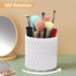 Makeup Brush Holder 360° Rotating Makeup Organizer 5 Slot Makeup Brushes Cup Pen Holder for Vanity Decor, Desk Storage Container, Bathroom Counter...