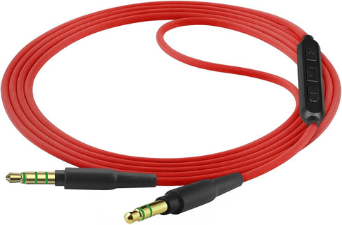 Geekria Audio Cable with Mic and Mute Control Compatible with Anker Soundcore Space One Pro/Q45/Q11i, Life Q35 Q30 Q20i Neo Headphones, 3.5mm Aux ...