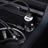 Bling Car Charger Accessories Set,Rhinestone Dual USB Car Chargers + Bling 3 in1 Nylon Braided Charging Cable,Bling Crystal Decoration Car Accesso...