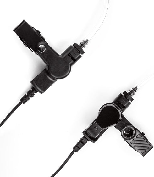 Acoustic Tube Earpiece with Mic for Motorola Walkie Talkies, Surveillance Headset and PTT Compatible with Motorola 2 Way Radios BPR40/CP/CLS/DTR/P...