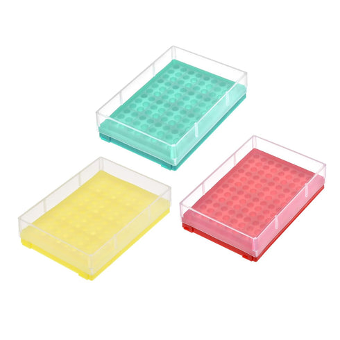 YOKIVE 3 in 1 Set Centrifuge Tube Rack, PP Holder for 0.2ml Centrifuge Tubes | Fixed Sample Tube, Great for Labs and Scientific Institutes (96-Wel...