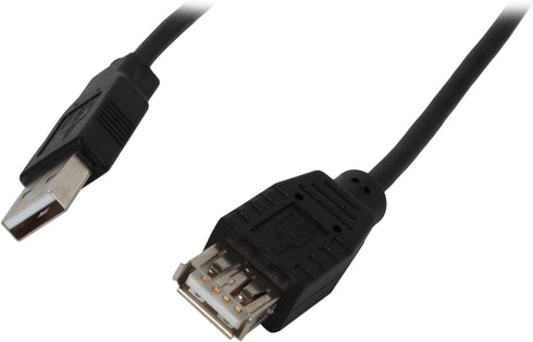 Nippon Labs USB-10-MF-BK 10-Feet USB 2.0 M/F Extension Cable, Black...