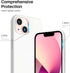 ORNARTO Compatible with iPhone 13 Case 6.1, Slim Liquid Silicone 3 Layers Full Covered Soft Gel Rubber Case Cover 6.1 inch-White...