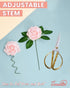 Artificial Flowers 25pcs Artificial Roses for Wedding Decoration, Fake Roses with Stems for DIY Bridal Shower, Wedding Bouquets, Party Table Cente...