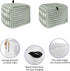 Sage Green Buffalo Plaid Toaster Cover 2 Slice, Small Kitchen Appliance Covers, Farmhouse Green White Checkered Toaster Oven Cover with Loop, Brea...