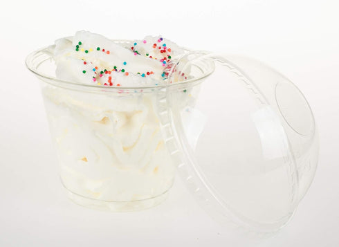 Golden Apple, 9oz-50sets Clear Plastic Cups with Clear Dome lids No Hole…...