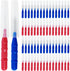 100PCS Braces Dental Brush Flosser for Cleaner Interdental Brush Toothpick Dental Tooth Flossing Head Oral Dental Hygiene Toothpick Cleaners Clean...