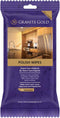 Granite Gold Polish Wipes Streak-Free Shine for Granite, Quartz, Marble, Travertine, Natural Stone Countertops, 18 Count, 1-Pack...