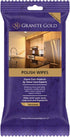 Granite Gold Polish Wipes Streak-Free Shine for Granite, Quartz, Marble, Travertine, Natural Stone Countertops, 18 Count, 1-Pack...