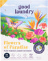 Detergent Sheets - Flowers of Paradise Scented (60 Loads) - Eco-Friendly Laundry Detergent Sheets, Hypoallergenic, No Plastic Jugs or Waste - Base...
