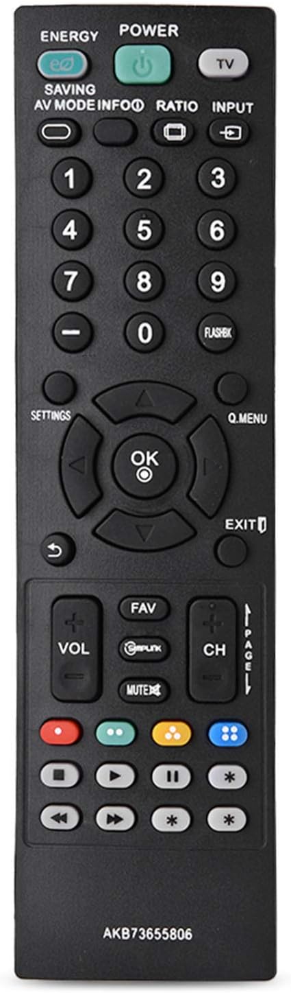 HD TV Remote Control Replacement for LCD/LED TV AKB73655806 Digital Television Audio Voice Remote Controller, Black...