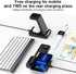 3 in 1 15W Dual Coils Wireless Charging Station, Compatible with iPhone 15/14//13/12/11/X/8 Series,Watch Series 8/7/6/SE/5/4,AirPods 3/2/Pro,and A...
