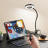 LED Desk Lamp Clip on Light with 3 Color Modes 10 Brightness Ring/Clamp Light 360° Flexible Gooseneck Dimmable Eye Protection Desk Light Desk Lamp...