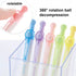 6 Pcs Black Ink Gel Pens Retractable Pens Cute Pens with RroBtation Ball 0.5mm Black Gel Pens Office School Pens Women Girls Boy Pens (Black ink -...