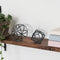 DreamsEden Modern Geometric Sculptures Set - 6" Black Metal Sphere & Cube, Minimalist Shelf Decor, Tabletop Centerpiece, Office Art...