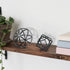 DreamsEden Modern Geometric Sculptures Set - 6" Black Metal Sphere & Cube, Minimalist Shelf Decor, Tabletop Centerpiece, Office Art...