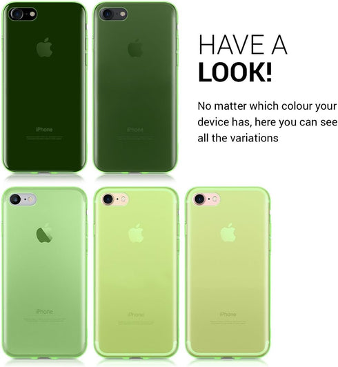 kwmobile Case Compatible with Apple iPhone SE (2022) / iPhone SE (2020) / iPhone 8 / iPhone 7 - Clear Case Soft Slim Flexible Protective TPU Phone...