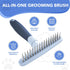 Dog rake deshedding dematting Brush Comb - Undercoat rake for Dogs, Cats, matted, Short,Long Hair Coats - Brush for Shedding, Double Row Stainless...
