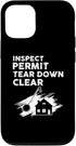 iPhone 14 Pro Inspect Permit Tear Down Clear Design for Home Wrecker Case...