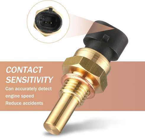 1 Pack Engine Coolant Temperature Sensor, ECT Temp Sensor Replacement Accessories, Automobile Parts, Compatible with Delphi 15404280 12191170 6081...