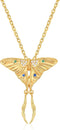 BENEIGE Pendant Necklace for Women 14K Gold Cubic Zirconia Constellation Animal Portrait Medallion Retro Necklaces…...