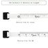 Tape Measure for Body Measuring, 60 inch Measuring Tape for Body Measurements, Double Scale Soft Tape Measure, 2PCS Retractable Fabric Tape Measur...