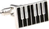 Piano Keys Inverted Black White Pair Cufflinks in a Presentation Gift Box & Polishing Cloth...