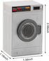 Dollhouse Miniature Washing Machine 1:12 Furniture Appliance Model Laundry Machine Mini House Washer Decoration Accessories Openable Lid Washer Dr...