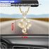 Bling Elephant Diamond Car Mirror Interior Hanging Ornament, Lucky Crystal Rhinestone Pendant Car Rear View Mirror Charm, Car Accessories for Wome...