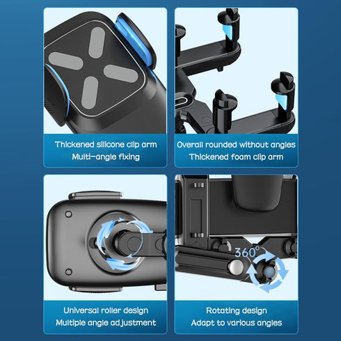 Rear View Mirror Phone Holder,?2023 New Upgraded? 360°Rotatable+Retractable Rearview Mirror Phone Holder,Universal Multifunctional Phone Mount for...