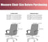 SARAFLORA 2 Pack Office Chair Cover, Stretchable Desk Chair Cover Removable Computer Chair Cover for Office Chair with Zipper Universal Spandex Ro...