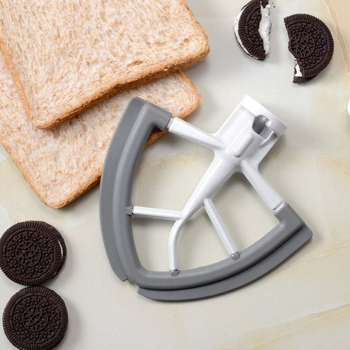 Flex Edge Beater for KitchenAid 4.5/5 QT Tilt Head Stand Mixer, Beater with Double Silicone Edge, Mixer Paddle, Perfect 4.5/5 Quart Tilt Head Stan...