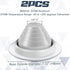 2 Pcs Pipe Flashing Boot for Pipe OD 1/4" to 5" EPDM Flexible Roof Jack Pipe Boot Metal Roofing Boots, 7-3/4 Inch in Base Diameter (Grey)...