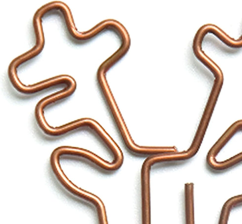 Christmas Paper Clips, Paperclips, 100Pcs Retro Multi Purpose Cute Paper Clips, Cute Paper Clips Wrapping Paper Clips for Office Supplies School G...