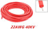 Electric Copper Core Flexible Silicone Wire Cable Red (22AWG 40KV) 5M...