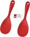 Silicone Rice Paddle Spoon Set of 2,Non Stick Heat Resistant Kitchen Gadge Rice Spoon,Rice Scooper,Rice Spatula,Rice Spoon Paddle,Rice Cooker Spoo...