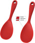 Silicone Rice Paddle Spoon Set of 2,Non Stick Heat Resistant Kitchen Gadge Rice Spoon,Rice Scooper,Rice Spatula,Rice Spoon Paddle,Rice Cooker Spoo...
